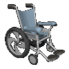 wózek inwalidzki - animacja
